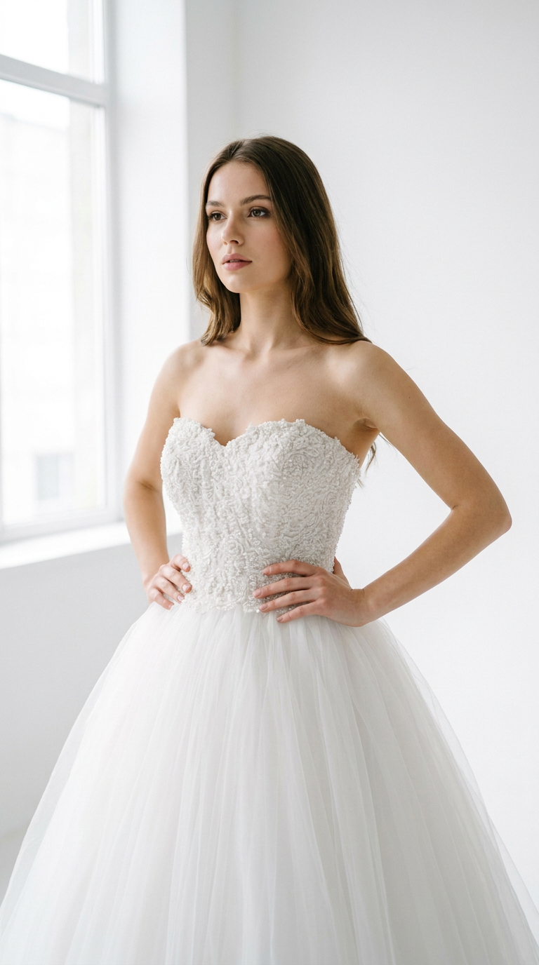 Robe marié dentelle perlé