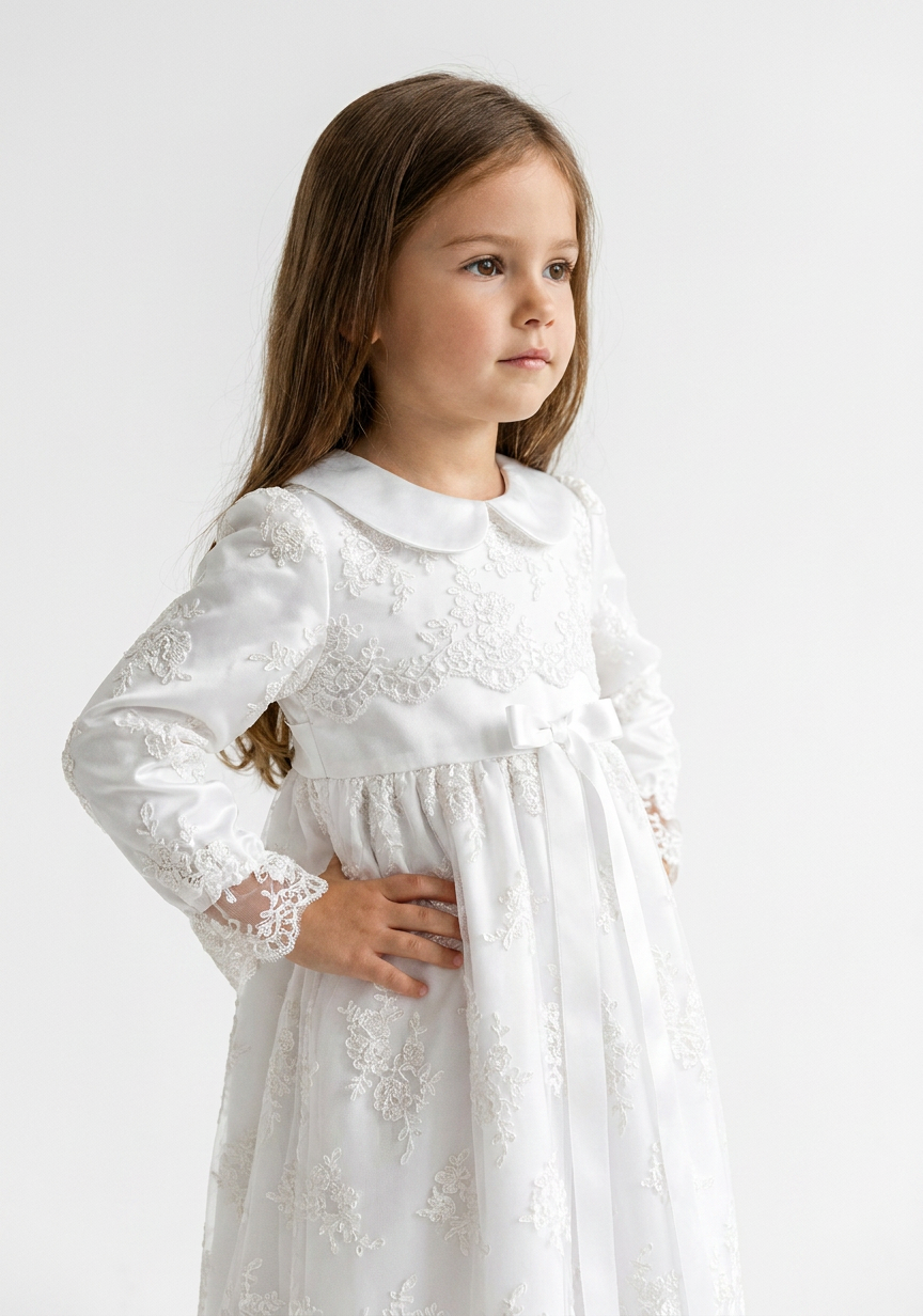 ROBE bapteme blanche