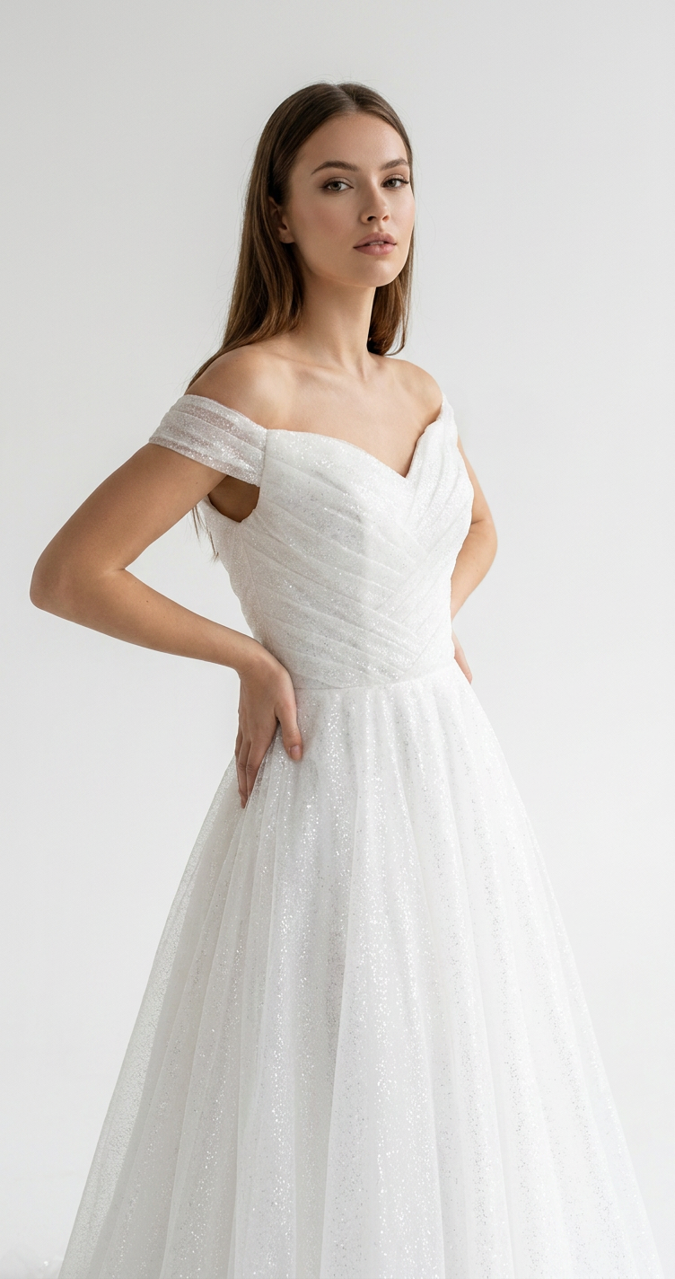 Robe marié pailleté