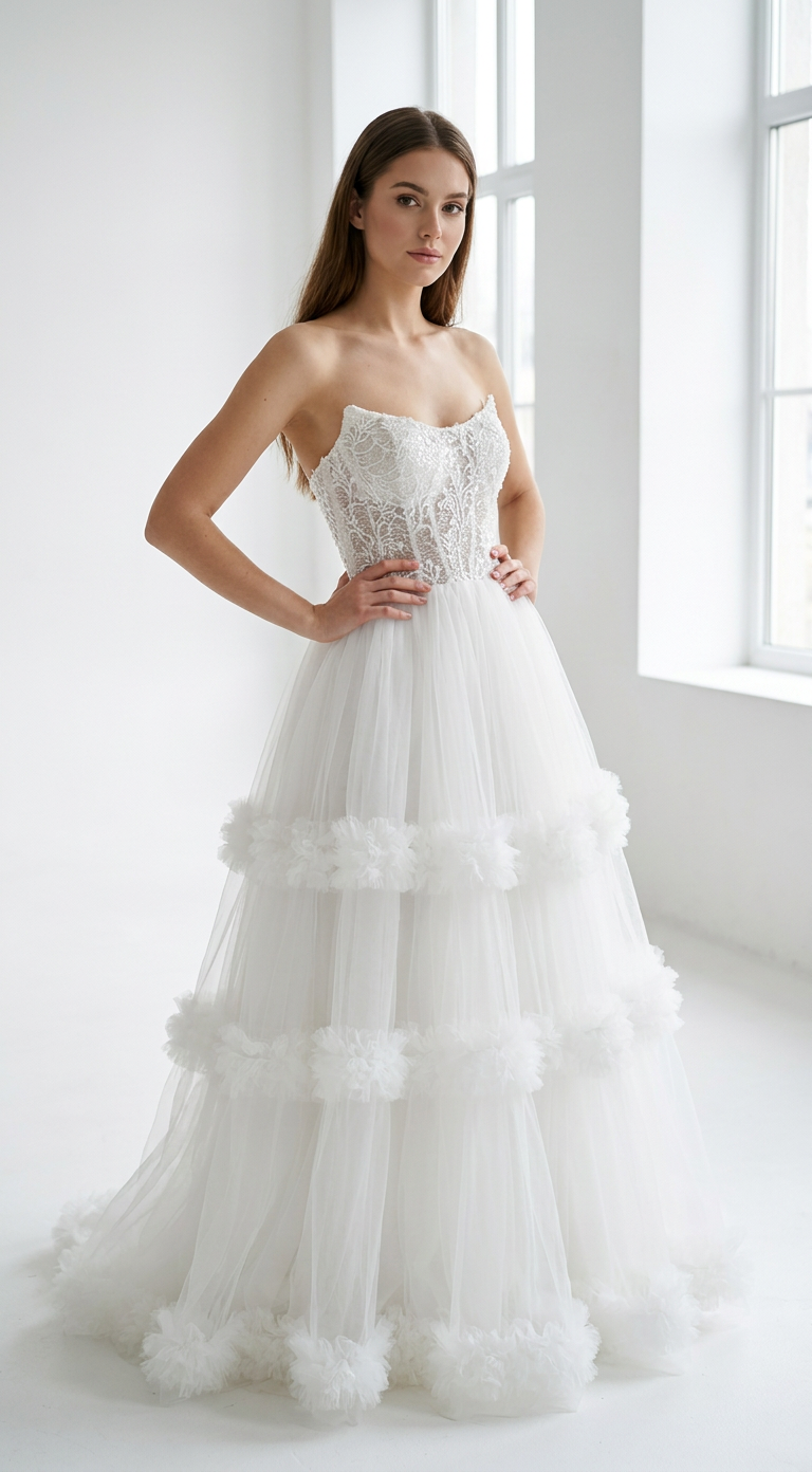 Robe marié pailleté