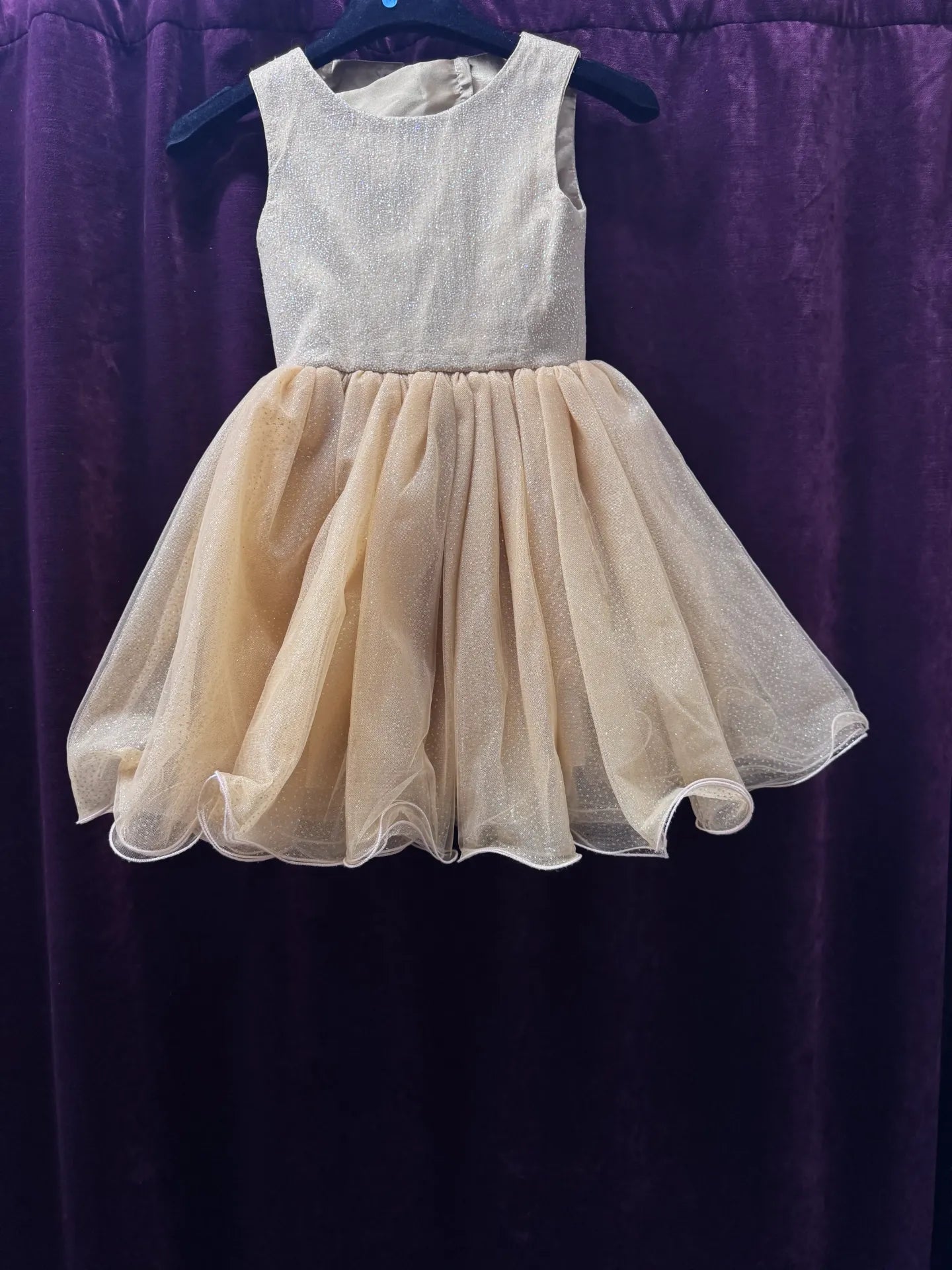 Robe à Paillettes Orange Clair