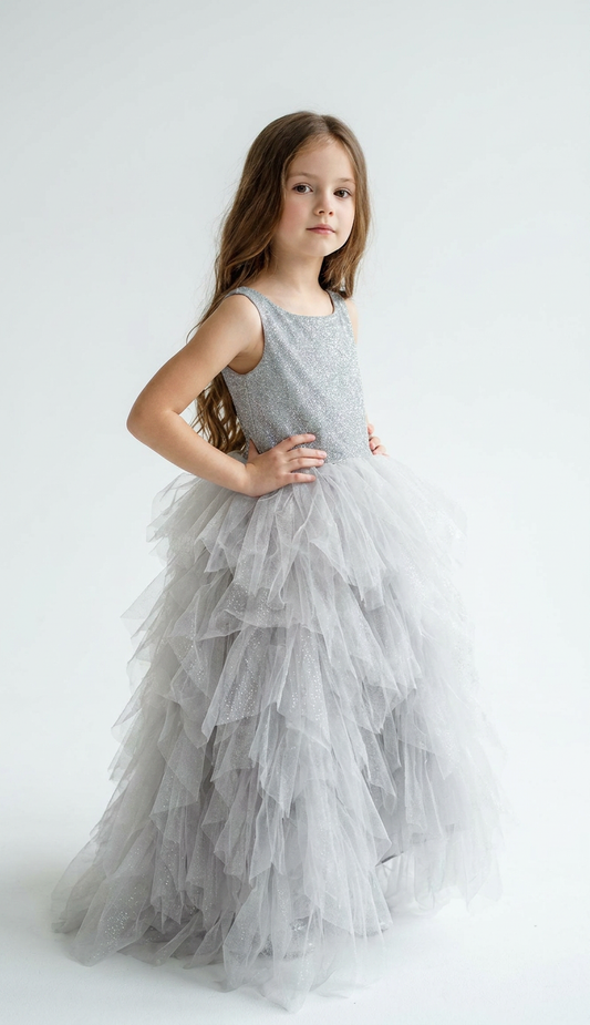 Robe enfant grise