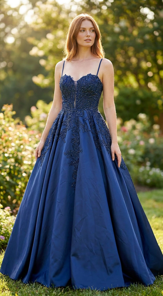 Robe mariée perlé pailleté bleu